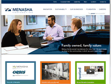 Tablet Screenshot of menashacorporation.com